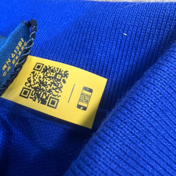 Polo Ralph Lauren men's Custom Slim Fit Triple-pony Polo Shirt blue size L large - Picture 10 of 12